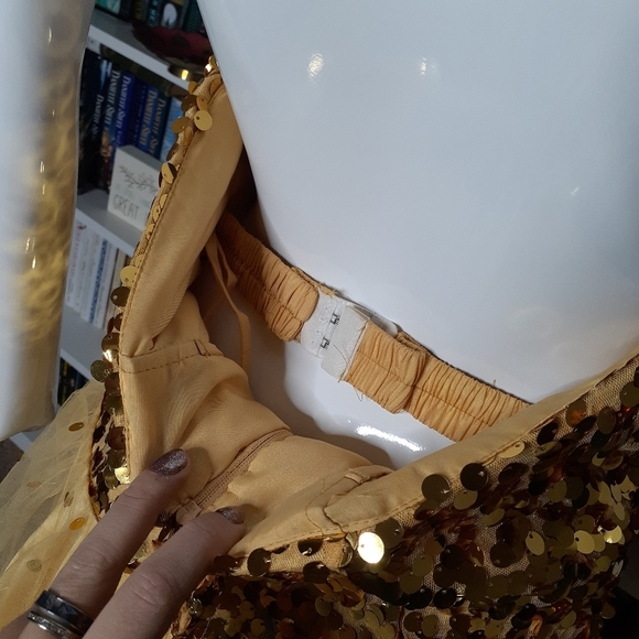 JJ's House Sweetheart Floor Length Tulle Prom Dress With Sequins Z12 - Picture 10 of 13